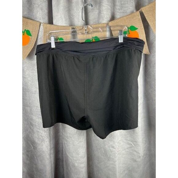La Blanca Womens Soft Waistband Board Shorts Size L Black Fold Over NWT - Picture 2 of 6